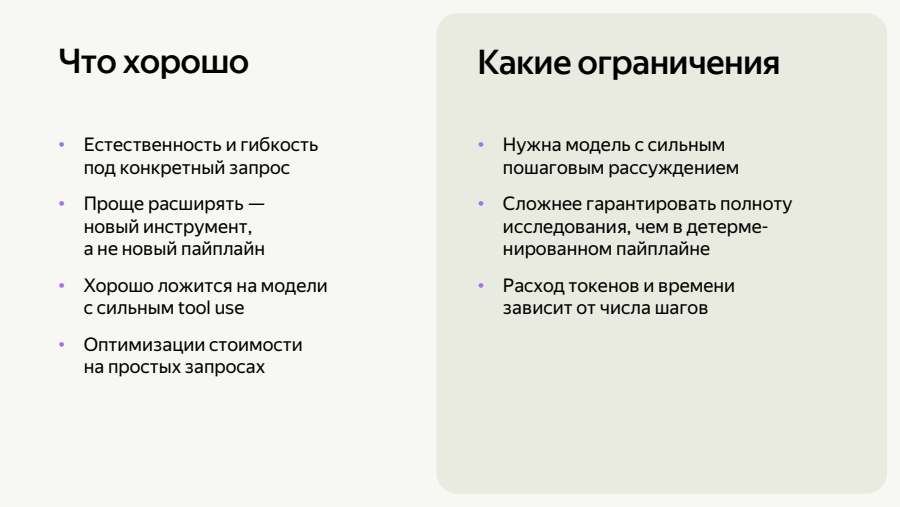 Подход 3: что хорошо и какие ограничения