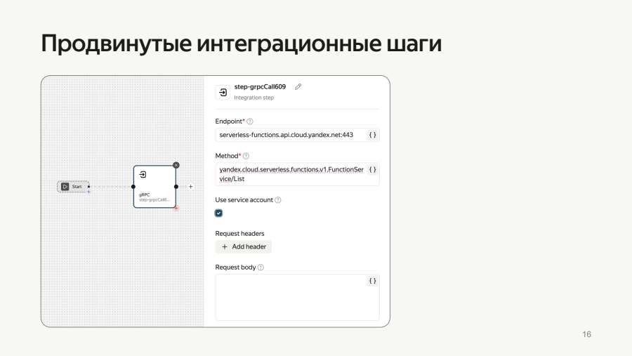 Продвинутые интеграционные шаги: gRPC